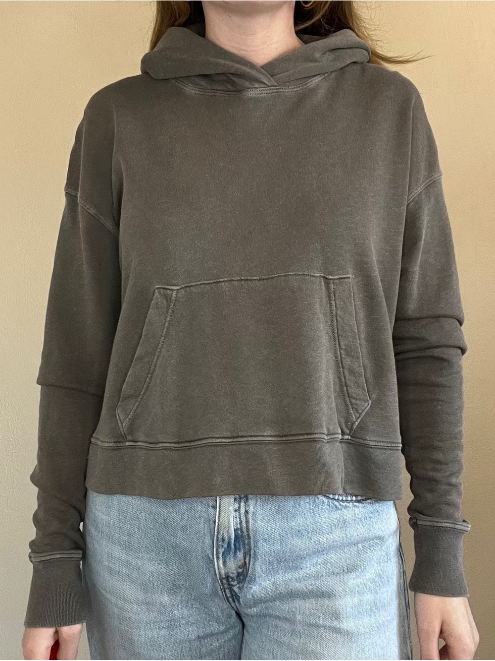James Perse Cropped Venice Beach Hoodie